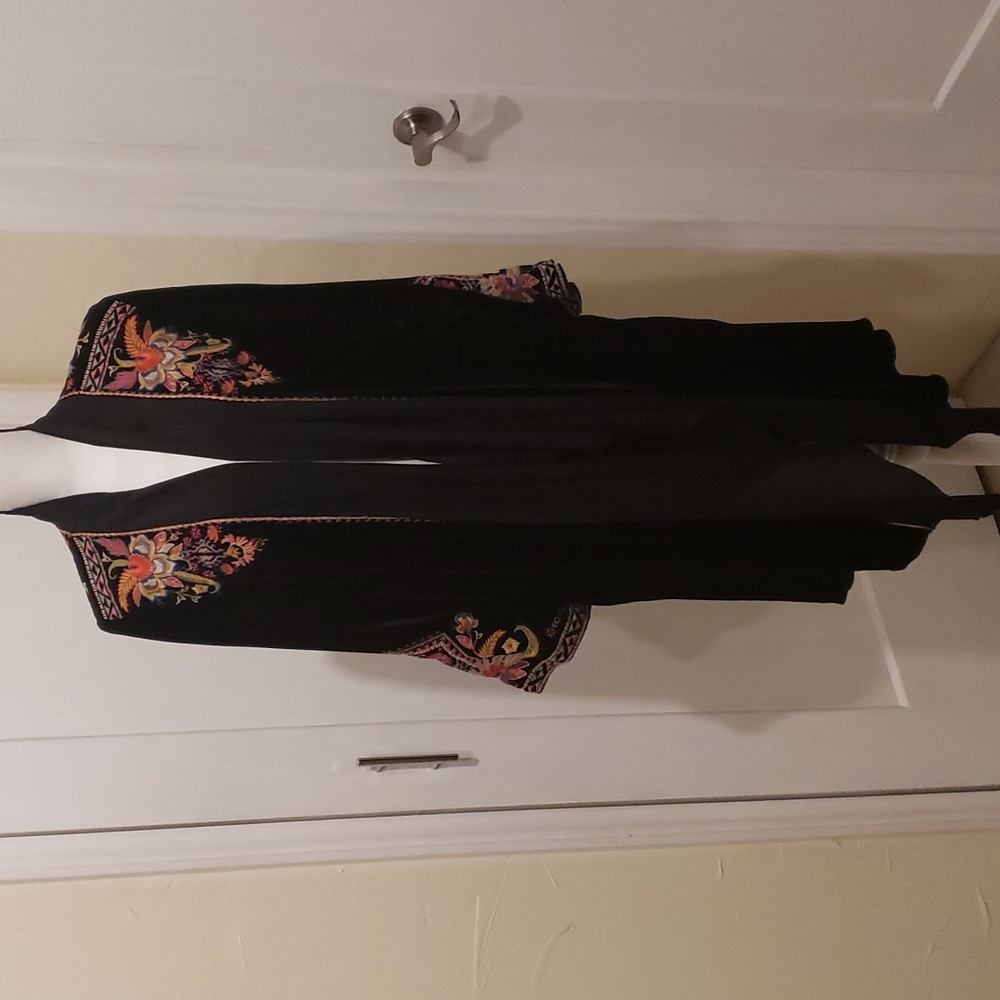Johnny Was Black Velvet Kimono